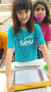 Oficina de papel reciclado com o Sesc+ Infância da Tijuca 26