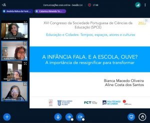 Professoras da Escola Sesc Nova Iguaçu compartilharam o cotidiano da Educação Infantil no XVI Congresso da Sociedade Portuguesa de Ciência e Educação.