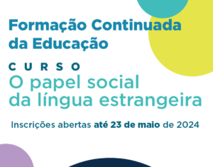 Inscrições abertas para o curso virtual O papel social da língua estrangeira