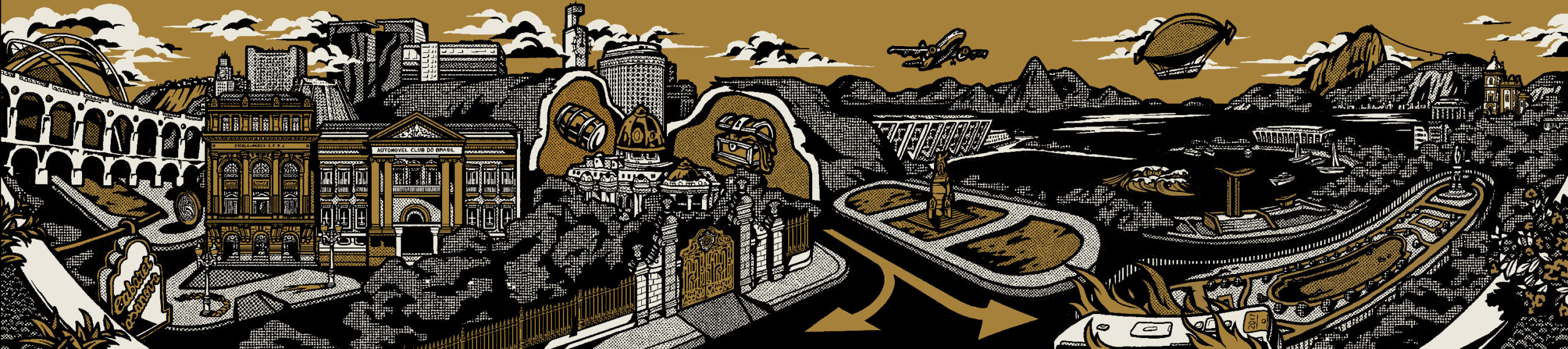 Ilustração do centro do Rio